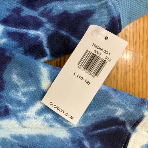 Old Navy Blue and White Tie-Dye Pants - Picture 2 of 3